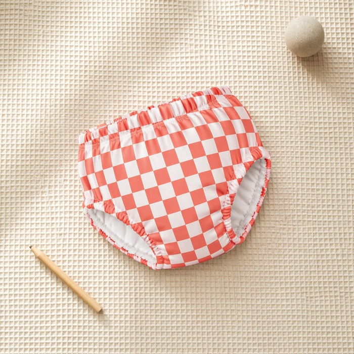 Mimi Potty Training Pants | Checkerboard | Geo Play | Bamboo-Cotton, Pull-Up, Semi-Waterproof | 9M-4Y