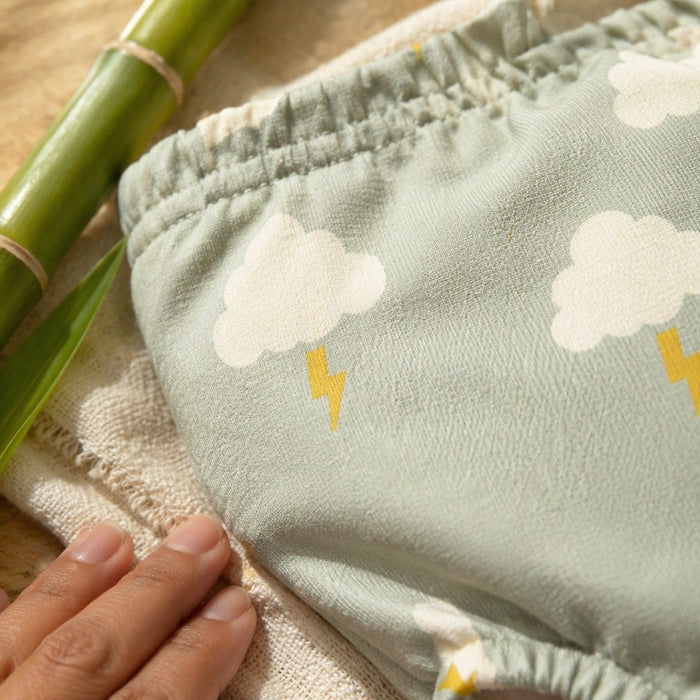 Mimi Potty Training Pants | Cloud + Lightning | Monsoon Magic | Bamboo-Cotton, Pull-Up, Semi-Waterproof | 9M-4Y