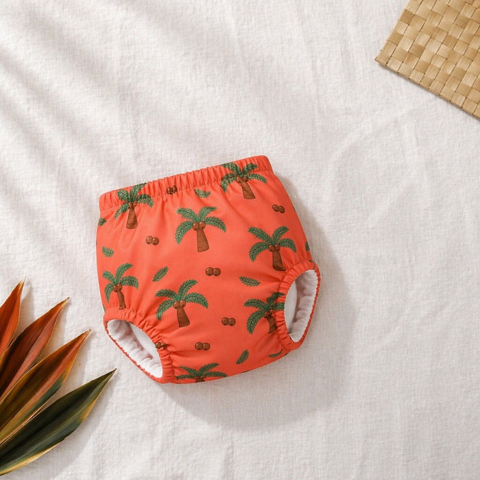 Mimi Potty Training Pants | Coconut Palm | Tropicale | Bamboo-Cotton, Pull-Up, Semi-Waterproof | 9M-4Y