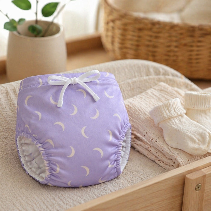 Mimi Potty Training Pants | Crescent Moon Scatter | Monsoon Magic | Bamboo-Cotton, Pull-Up, Semi-Waterproof | 9M-4Y