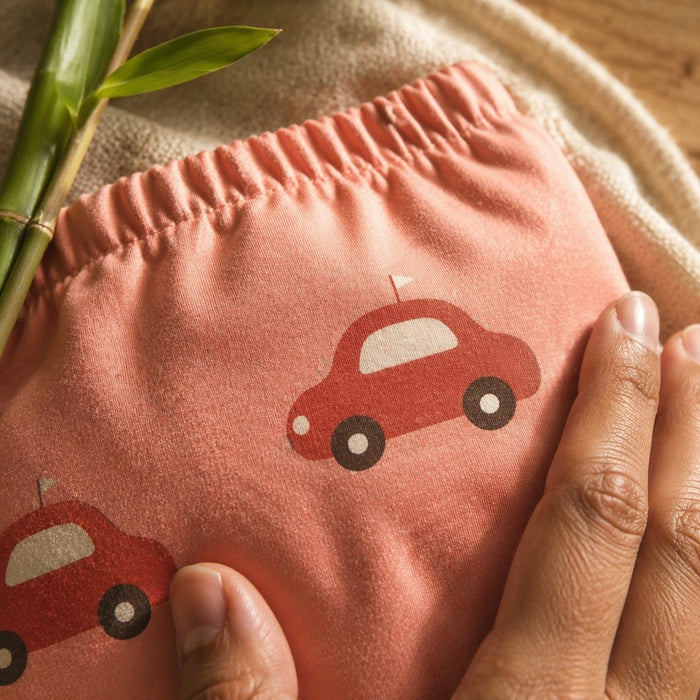 Mimi Potty Training Pants | Little Car | Little Voyager | Bamboo-Cotton, Pull-Up, Semi-Waterproof | 9M-4Y