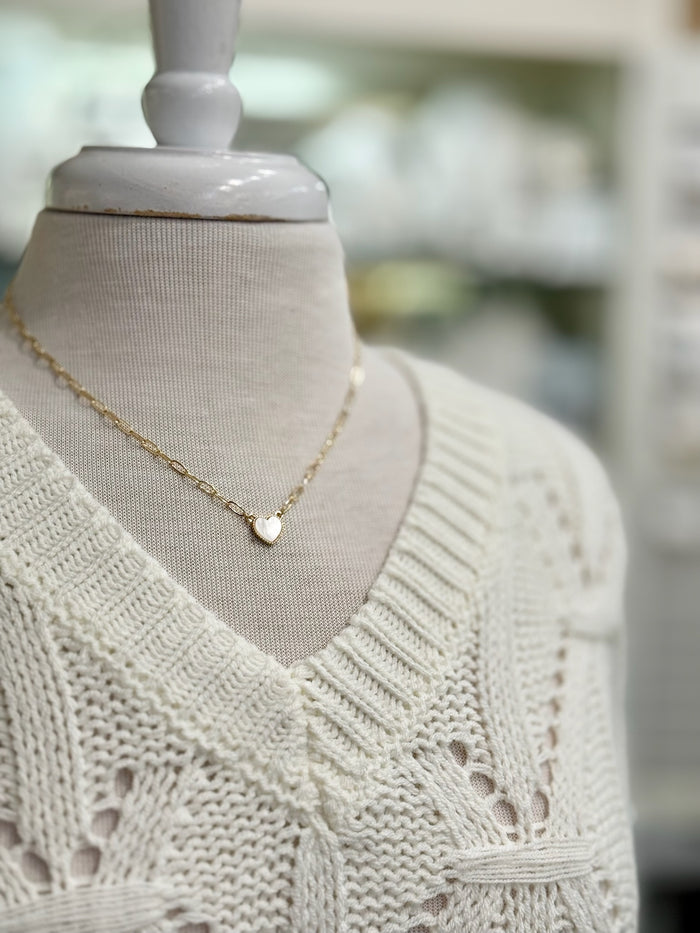 Nancy Knit Sweater in Cream