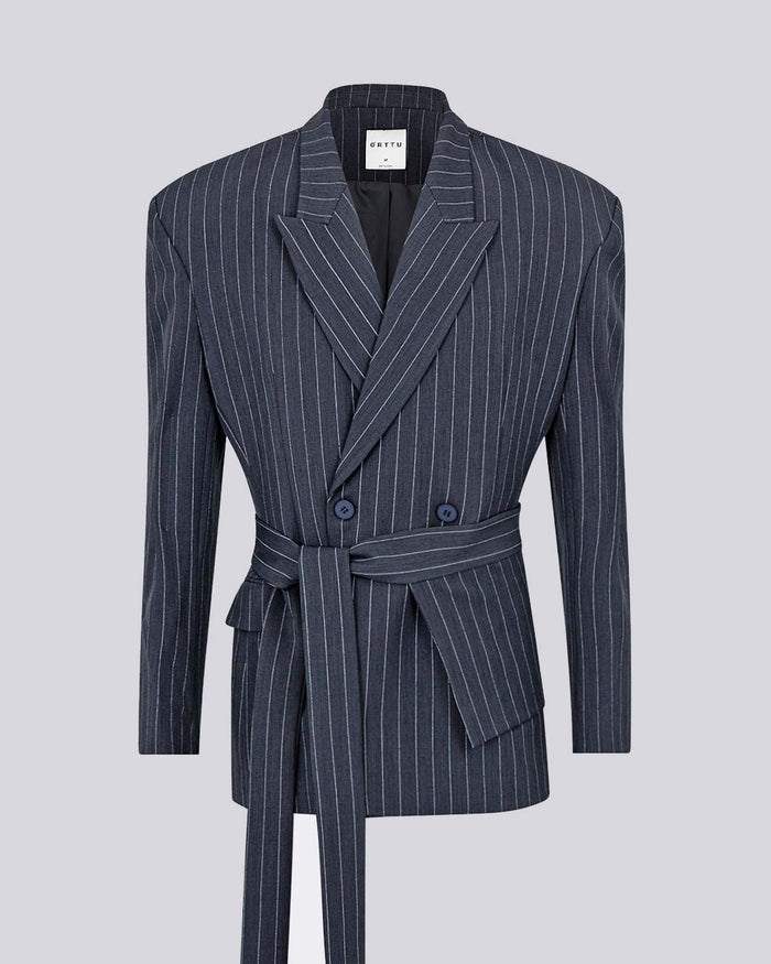 Nikos Jacket Grey Striped