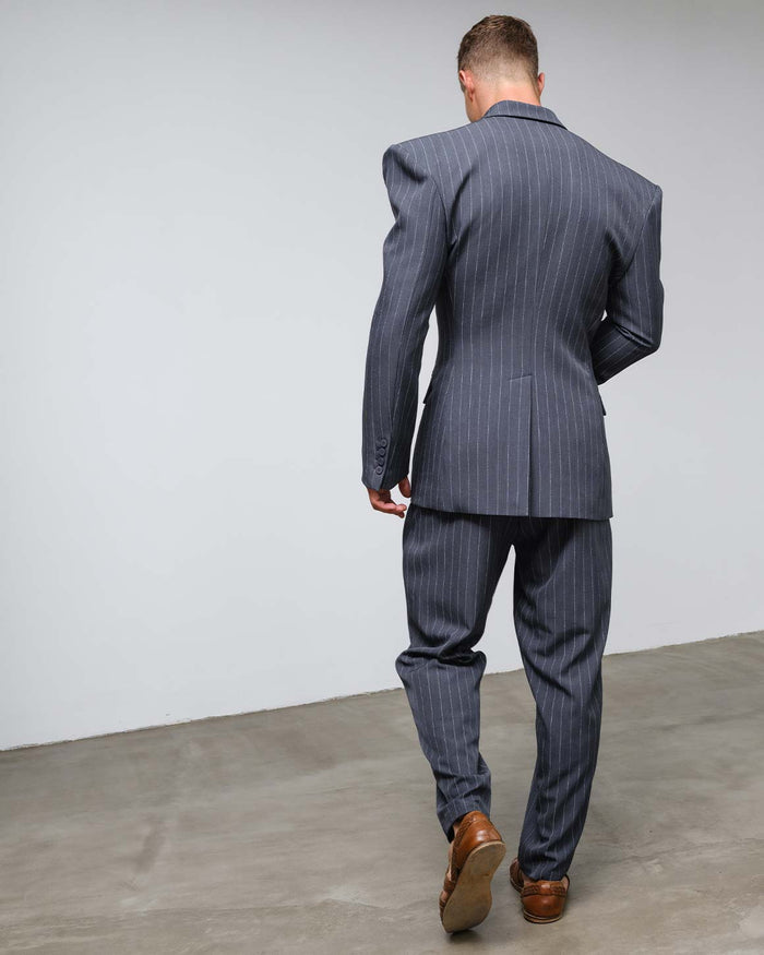 Nikos Jacket Grey Striped