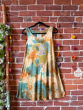 OOAK Spring Collection - Size Small-Medium Callisto Kantha Crescent Moon Tank Top Dress - Final Sale