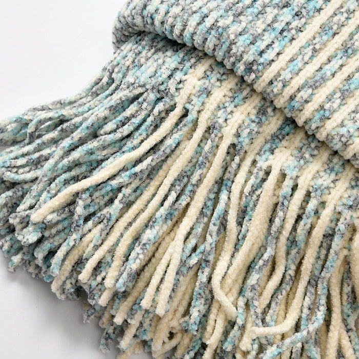 Paloma Poncho in Light Blue