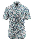 Performance Short Sleeve Button Up - Hookset PSS Dockside Camo