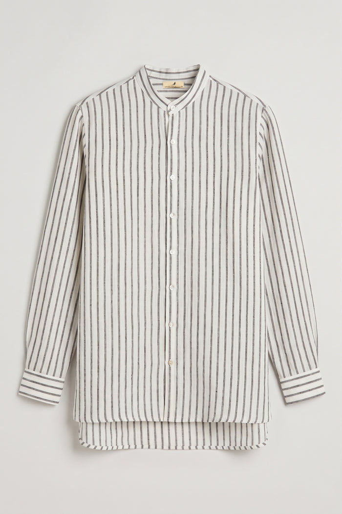 Philippe Linen Black & White Shirt