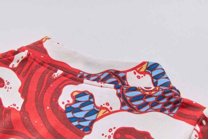 Ready Stock CNY Carp Dragon Leap Baby Boy Cheongsam Romper Singapore Outfit - Little Kooma