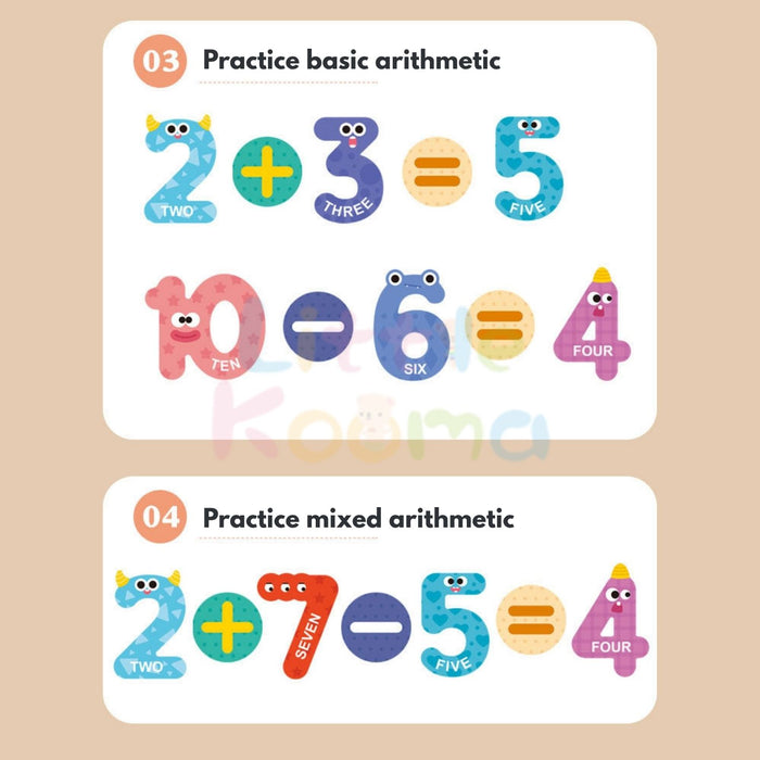 Ready Stock Magnetic Alphabet & Number Puzzle Early Learning Toy for Kids 3 Years + - Little Kooma