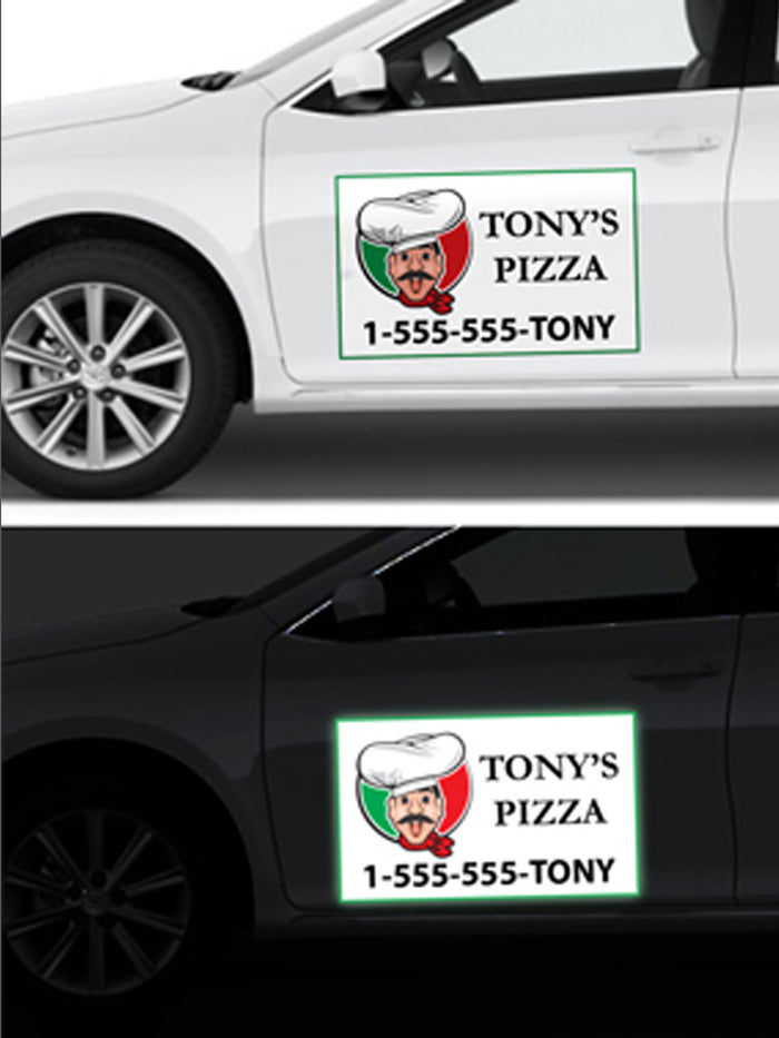 Reflective Car Magnets - The Lemon Print & Design Studio