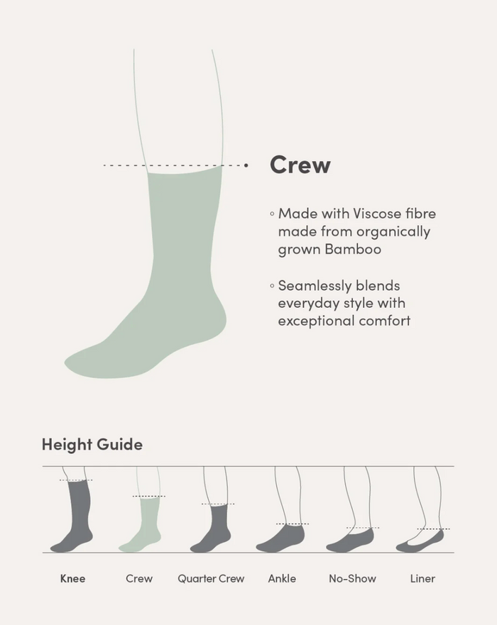 Ribbed Crew Socks