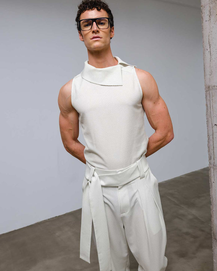 Roberto Pants Grey Striped