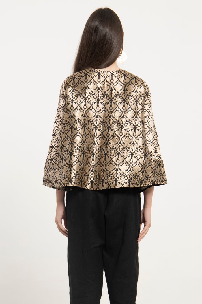 Sabah Brocade Gold Blouse