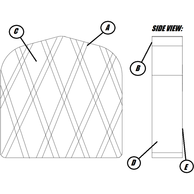SADDLEMEN EXPLORER SHORT SISSY BAR PAD CUSTOM *DEPOSIT*