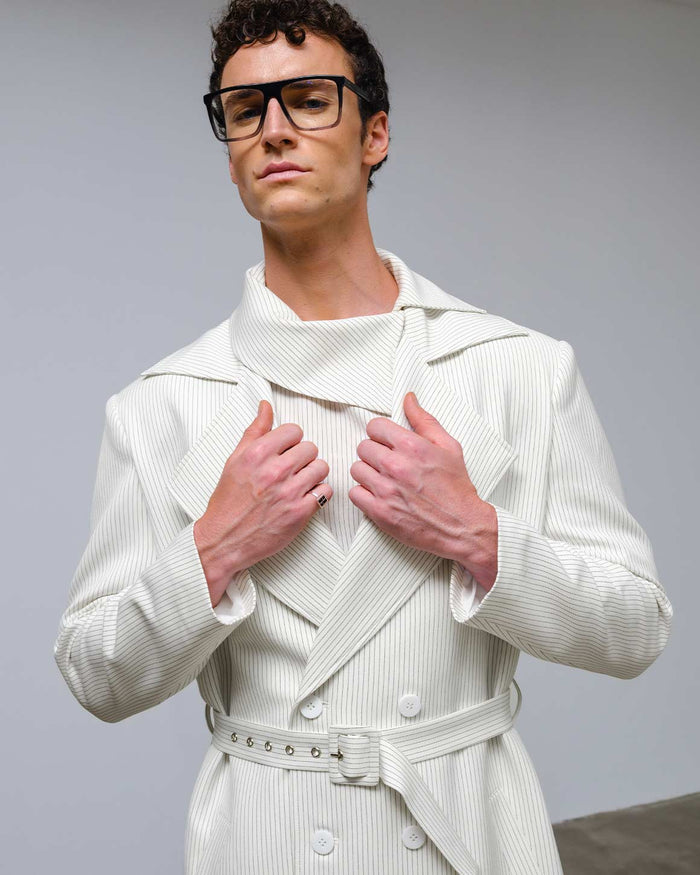 Seville Jacket Grey Striped