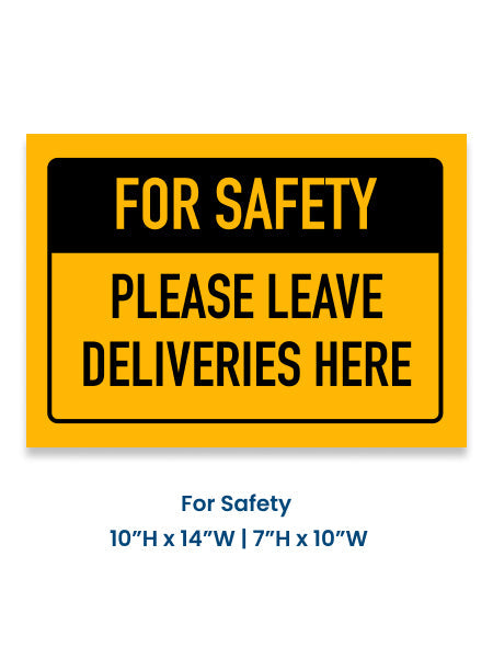 For Safety 7 x 10 (Pack of 5)
