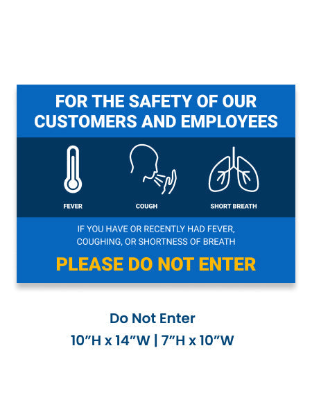 Do Not Enter 7 x 10 (Pack of 5)
