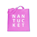 Stacked Nantucket Canvas Tote - Magenta