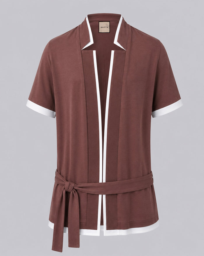 Star Neck Cardigan Double