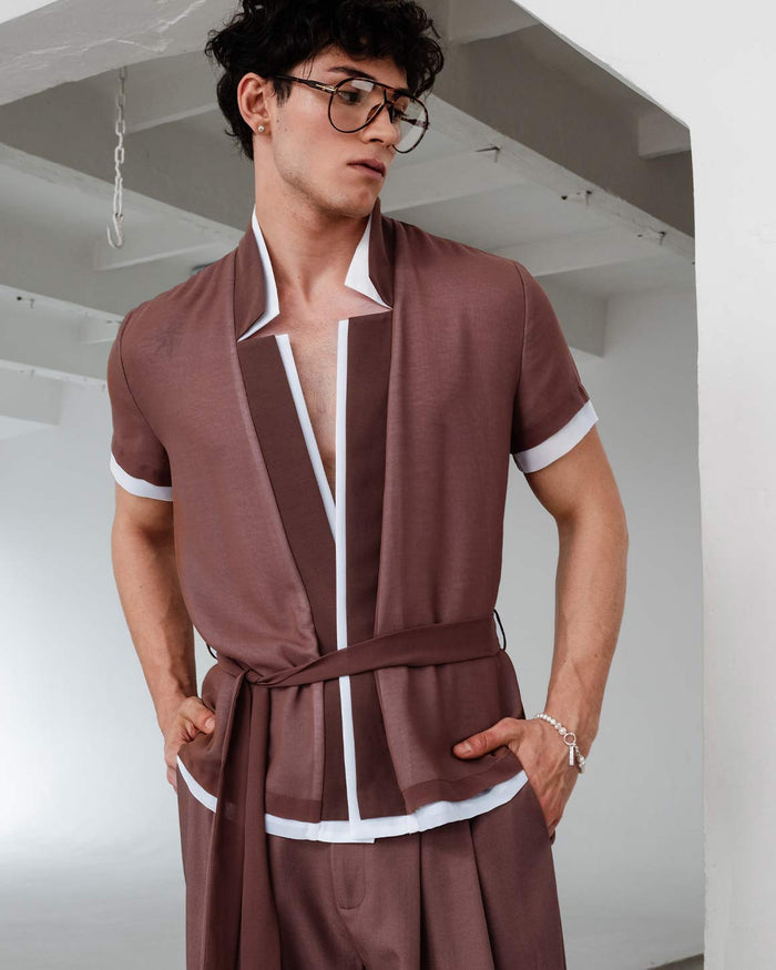Star Neck Cardigan Double