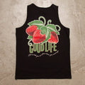 Strawberry Good Life Back Print - Vest - Black