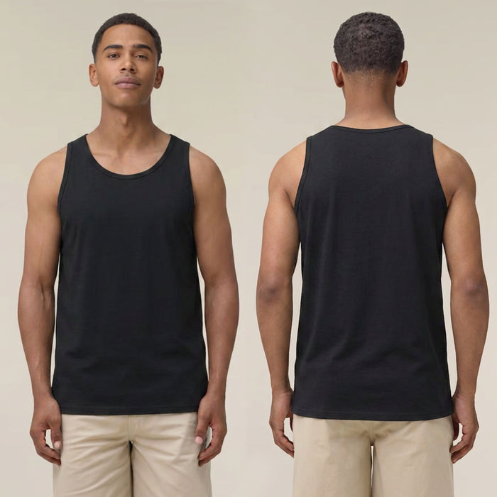 Strawberry Good Life Back Print - Vest - Black