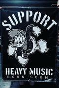 SUPPORT HEAVY MUSIC BANNER - Born Scum Clothing Co