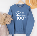 Support The 2% White Ink– Crewneck