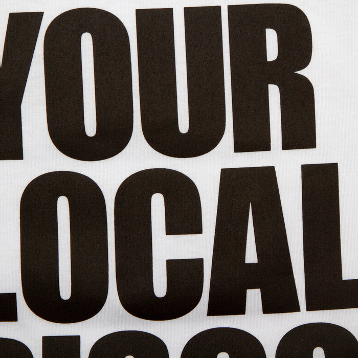 Support Your Local Disco Front Print - Tshirt - White