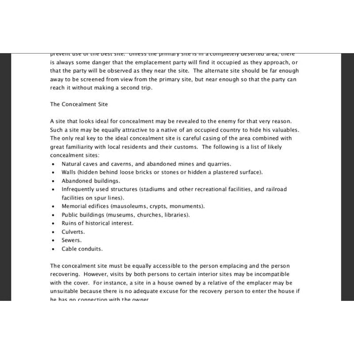 TC 31-29/A Special Forces Caching Techniques - PDF Download