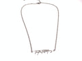 Stainless steel necklace with "Tell the Full Story" in custom handwriting