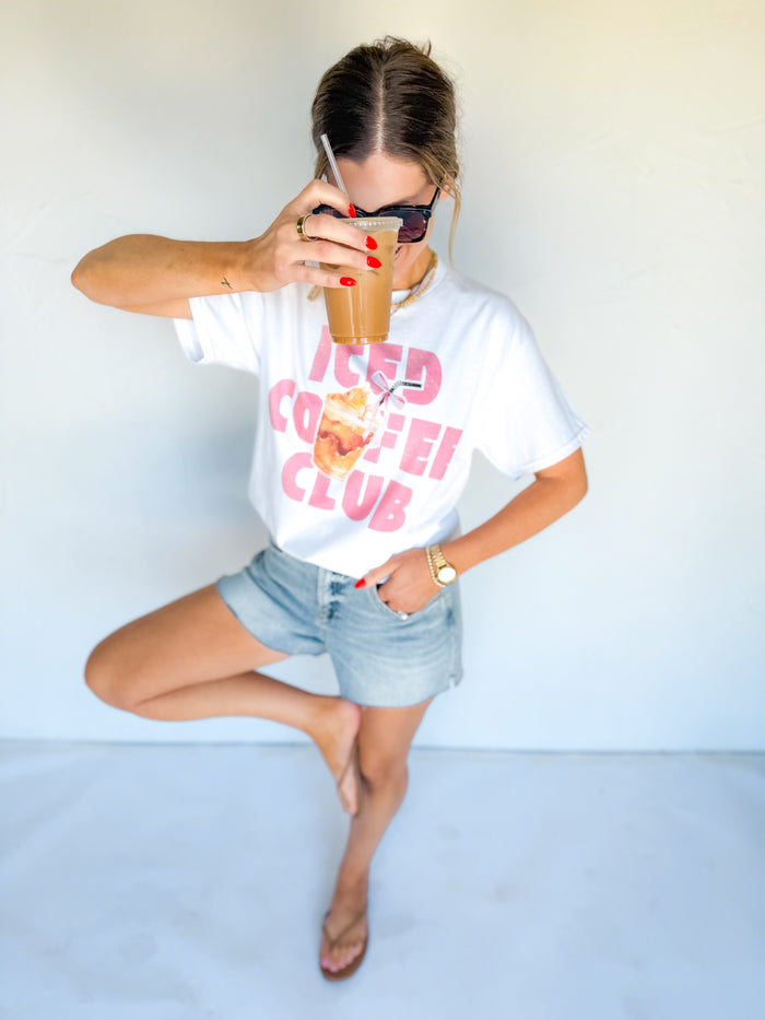 The Iced Coffee Club Tee - One Eleven Olive Boutique