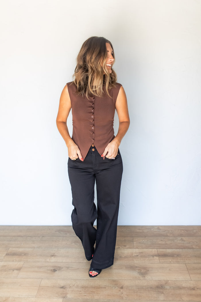The I'll Be There Top - Brown - One Eleven Olive Boutique