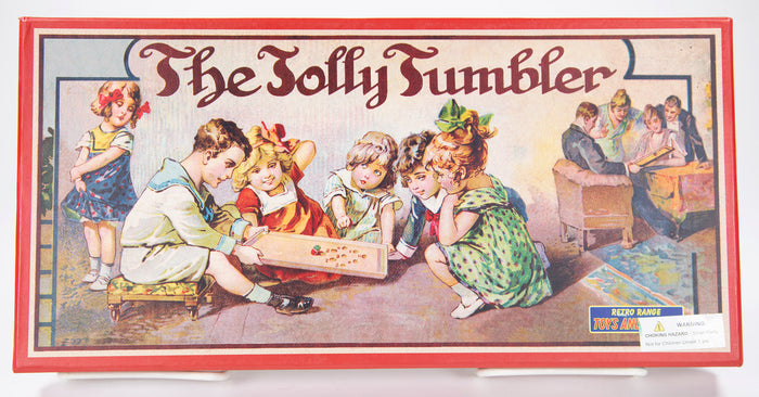 Close product shot of The Jolly Tumbler game box
