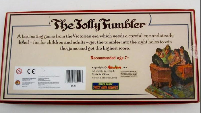 Back cover of The Jolly Tumbler game