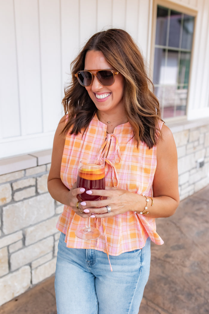The Plaid and Play Top - One Eleven Olive Boutique