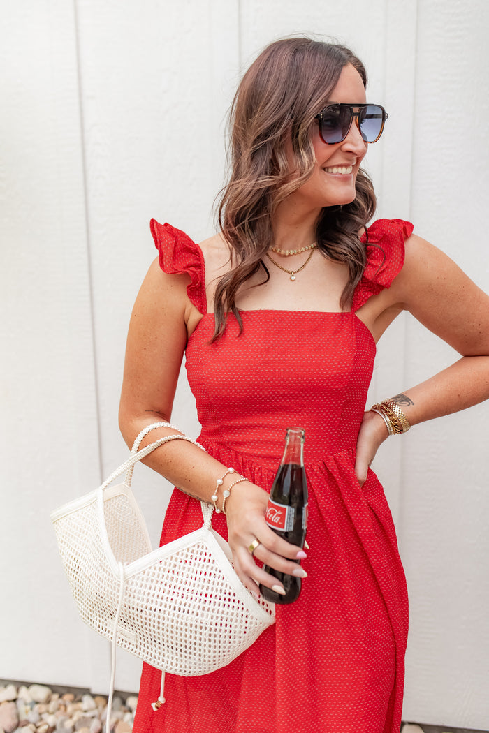 The Red Hot Moment Dress - One Eleven Olive Boutique