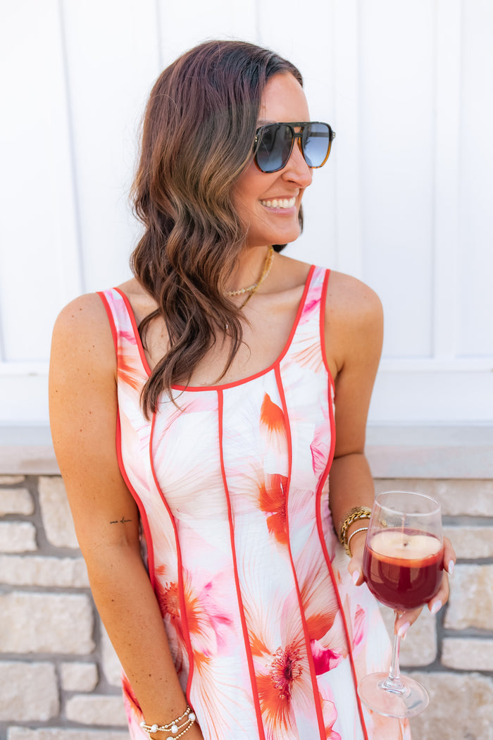 The Sunset Spritz Midi Dress - One Eleven Olive Boutique