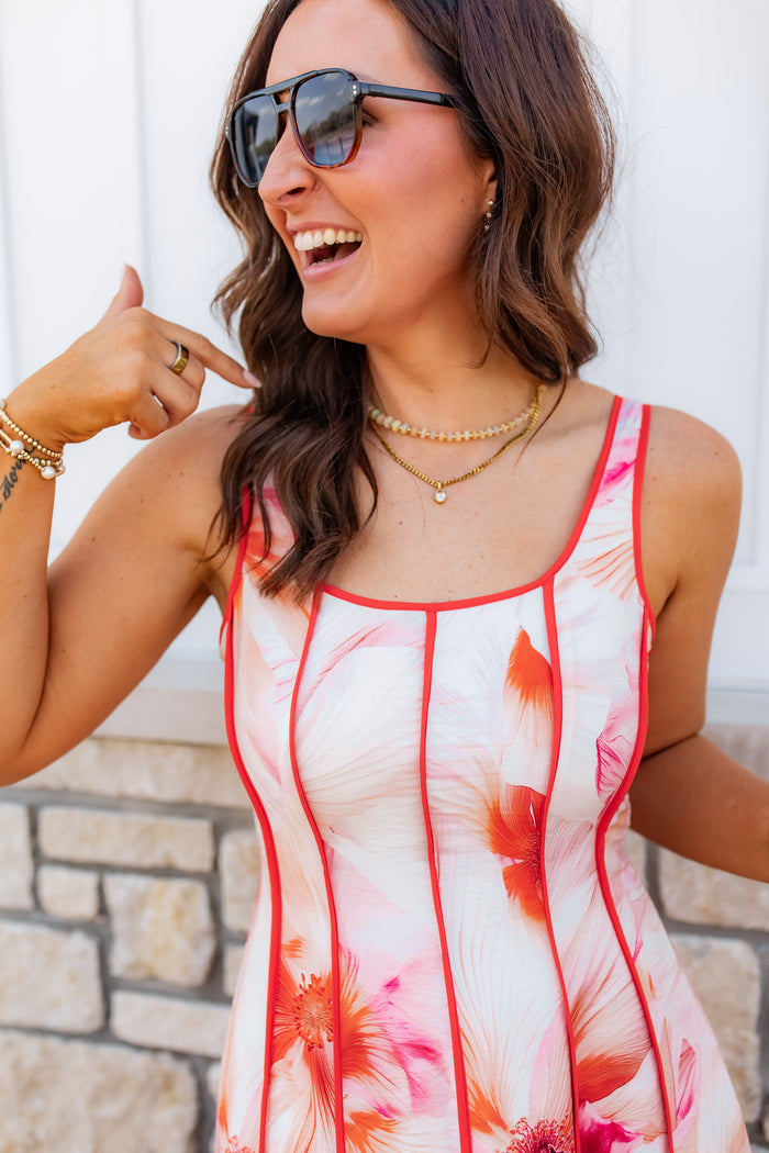 The Sunset Spritz Midi Dress - One Eleven Olive Boutique