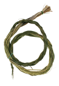 Close product shot of braided sweetgrass