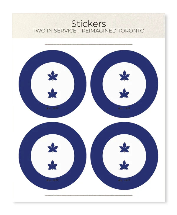Two in Service - Reimagine Toronto Poster Sticker Set