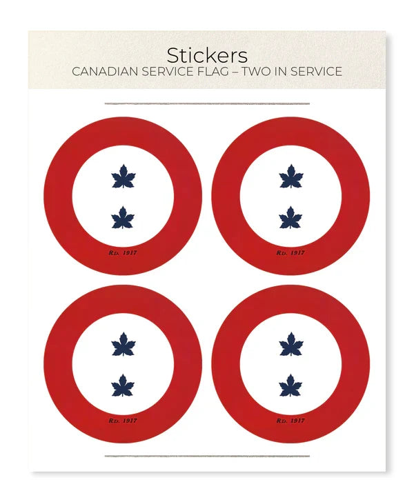 Two in Service (1917-1918): Poster Sticker Set