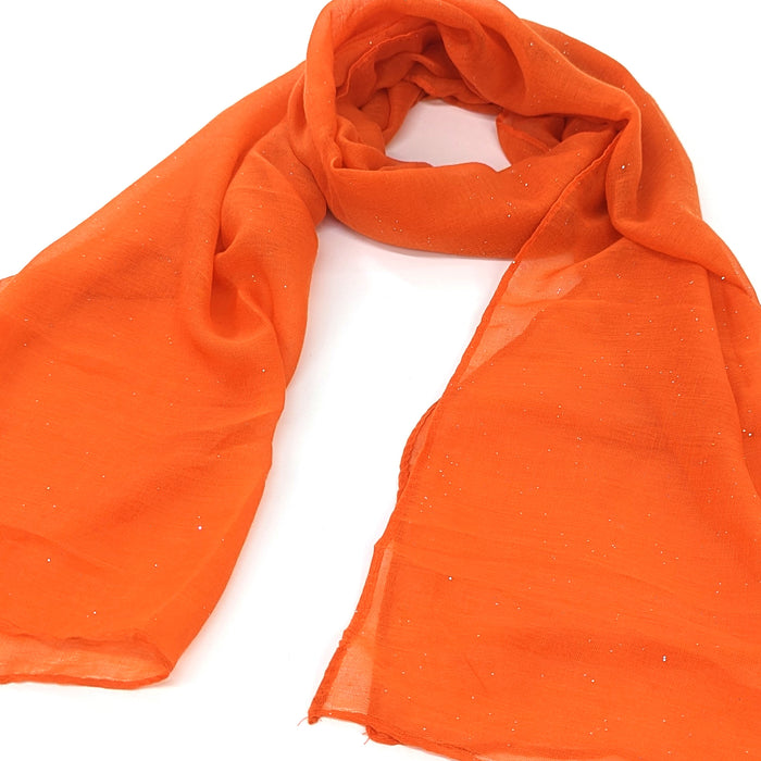 Viano Sparkle Scarf Orange