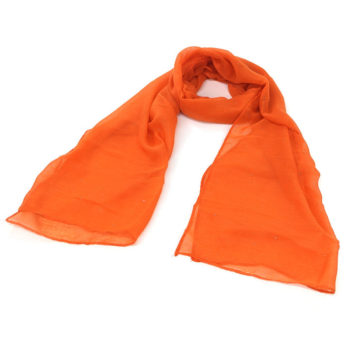Viano Sparkle Scarf Orange