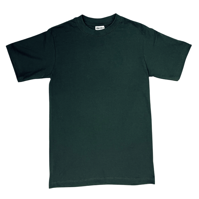 Plain dark gray t-shirt on a white background