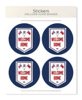 Welcome Home Banner: Poster Sticker Set