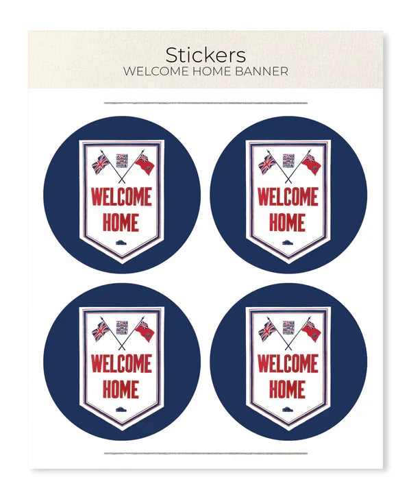 Welcome Home Banner: Poster Sticker Set