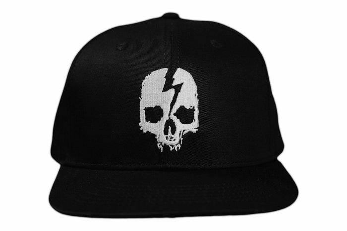 WHITE SKULL LOGO HAT - Born Scum