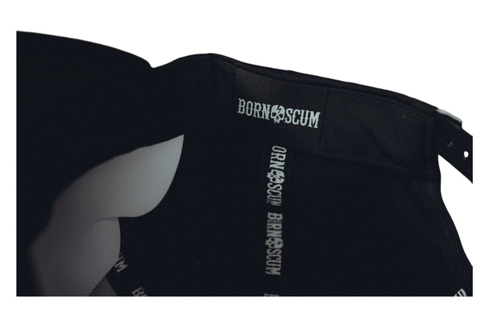 WHITE SKULL LOGO HAT - Born Scum